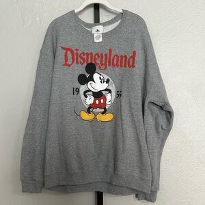 Disney 1955 Mickey Mickey Mouse classic retro gray crewneck size L